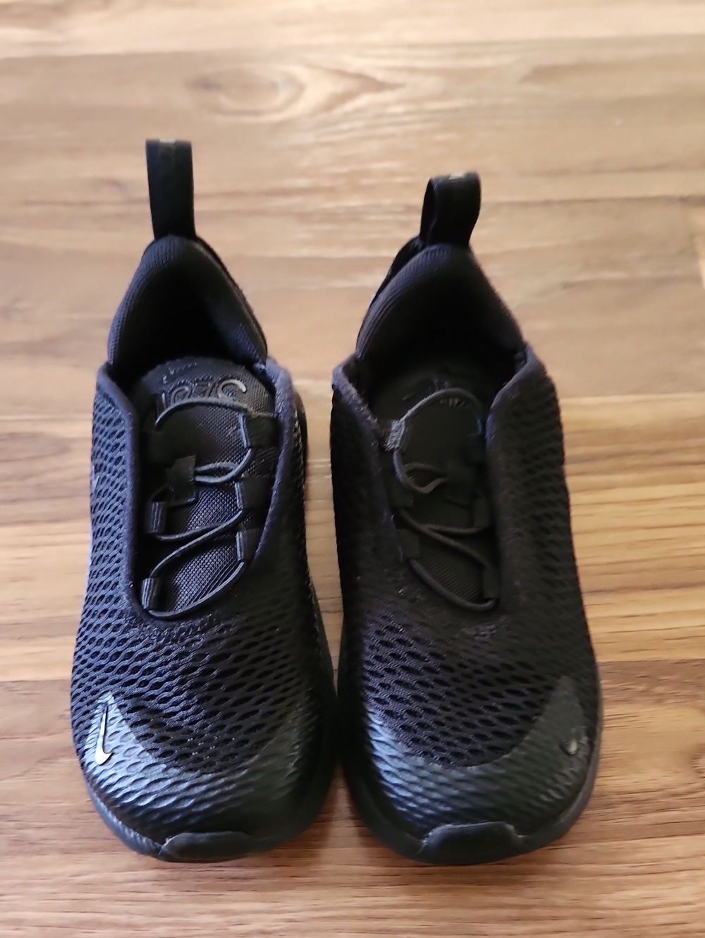 Nike Kids Black Slip-On Mesh Sneakers